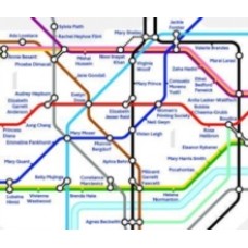 City of Women London Tube Wall Map - Reni Eddo-Lodge, Rebecca Solnit, Emma Watson